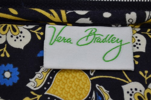 Estuche de viaje acolchado para tableta VERA BRADLEY Ellie azul 10" x 8" con cremallera alrededor - Imagen 4 de 4