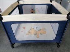 Tectake 4025 105x105x78cm Parc Bebe Pliable Avec Sac De Transport Bleu Achetez Sur Ebay