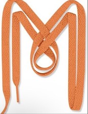 2 Pair Mercury  Maia UltraVibe Athletic Shoe Laces for Sneakers 45  ,Neon Orange