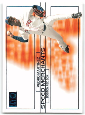 2000 SkyBox #7SM Pedro Martinez Speed Merchants Boston Red Sox 3B