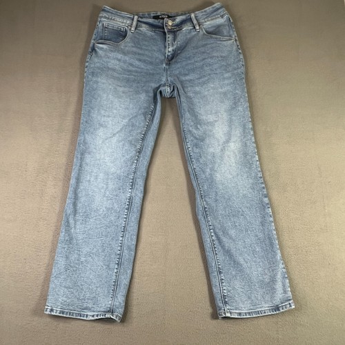 Hudson Jeans Womens Size 12 (34x28) Slim Straight Leg Light Wash Stretch Classic - Picture 2 of 13