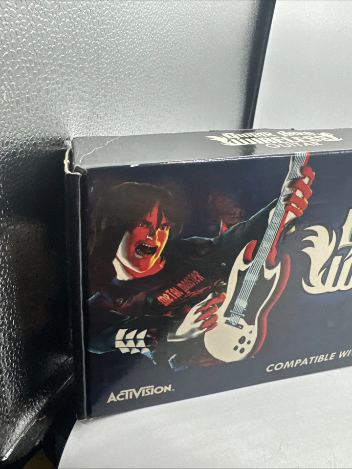 Red Octane Guitar Hero Wireless Guitar & Dongle PS2 Used Untested - Image 2 of 4