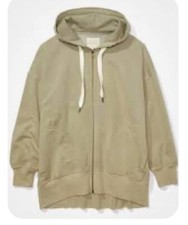 American Eagle Forever zip up oversized hoodie sweatshirt size XS