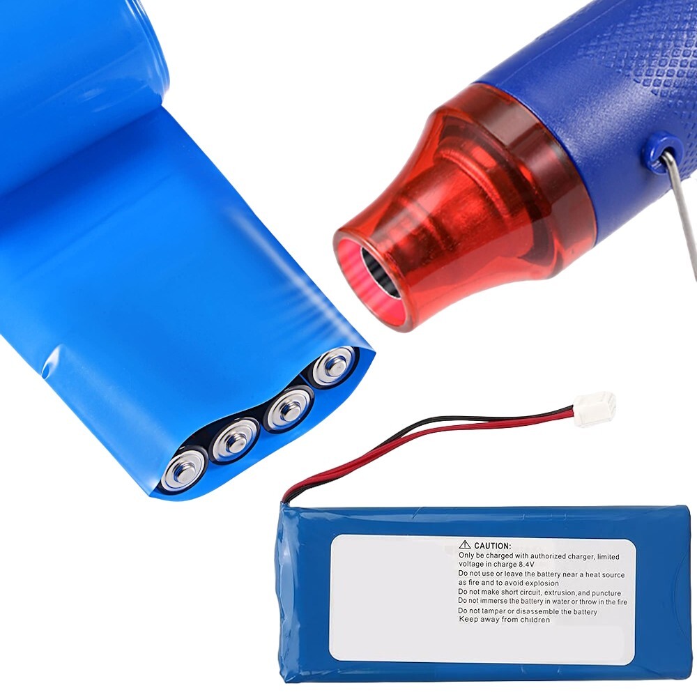 Tubo Termorestringente ISOLATECH In PVC - Blu, Ø76,4mm, Lunghezza 1 Metro, Per Isolamento Batterie 18650 - Foto 6