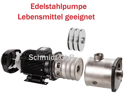 Edelstahl Gartenpumpe Förderpumpe MCI 0,75 - 1,3kW 85 -125L/min 5,65 - 6,7bar