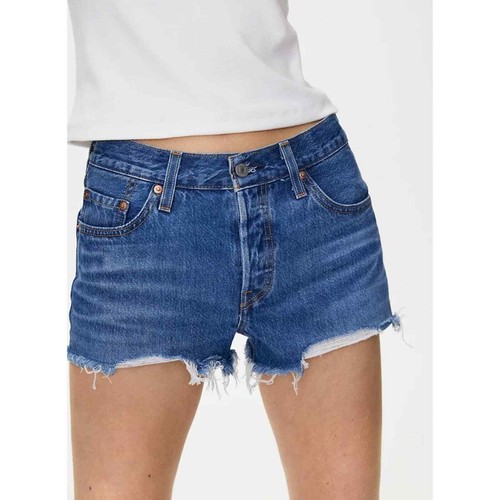 Indigo Avenue Blue Denim Cut-Off Shorts 