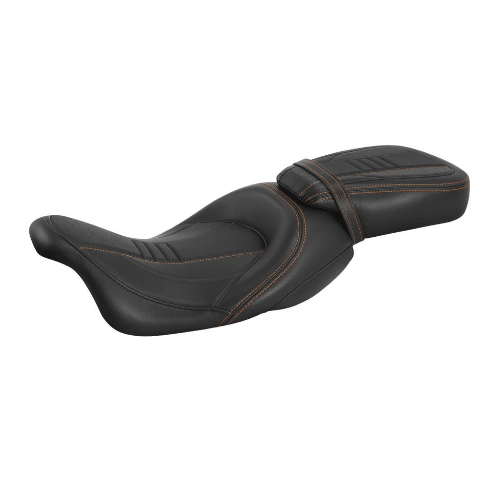 Asiento de conductor pasajero apto para Harley Touring Road King Street Glide 2009-2024 EE. UU. Foto 2 de 4