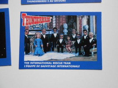 Thunderbirds TV show Pizza Hut limited issued four card set 1990