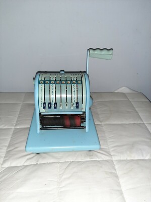 Vintage 1970s Paymaster Series 8000 Business Ribbon Check Writer, Working Cond