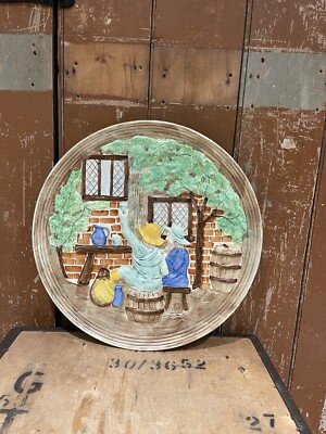 H.J Wood LTD Burslem England dekoriert Keramik Ladegerät Wandteller handbemalt