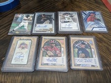Lot of (7) Modern Baseball Autograph Cards topps Carlos soto 14/50