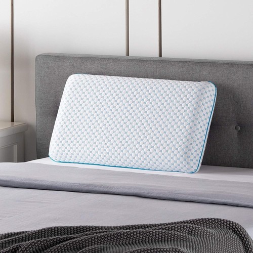 Queen Gel Cooling Memory Foam Pillow - Cooling Comfort - Reversible - White - Picture 5 of 9