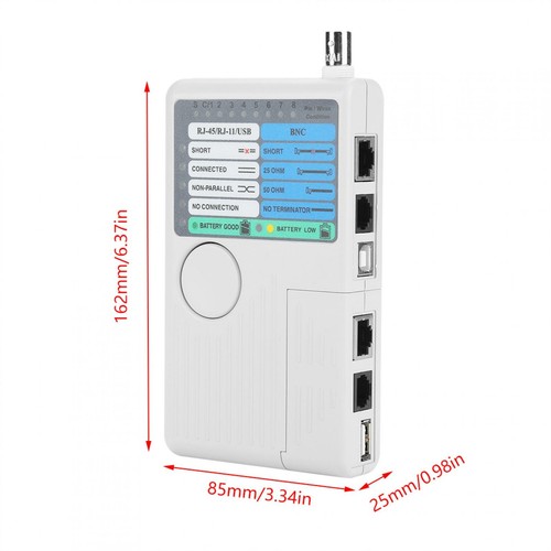 Remote RJ11 RJ45 USB BNC LAN Cable Tester For UTP STP LAN Cables - Picture 10 of 12