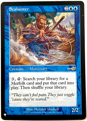 mtg nemesis card list MTG Seahunter The List - Nemesis 41/143 NM