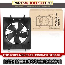 Engine Radiator Cooling Fan Assy for Acura MDX 01-02 Honda Pilot 03-04 V6 3.5L
