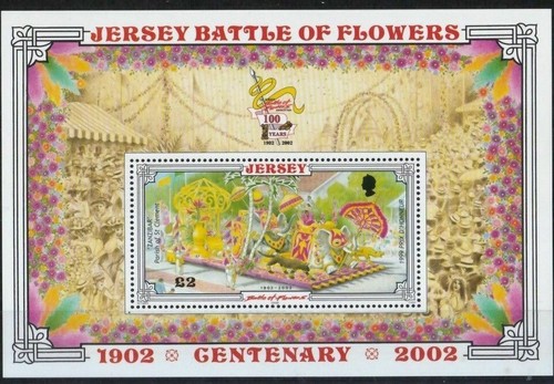 Jersey "BATTLE OF FLOWERS CENTENARY" £9.35 Prestige Stamp Booklet 2002 - Picture 4 of 4