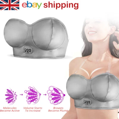 MYCHWAY Breast Massage Bra Electric Heating Vibration Chest Enlargement Enhancement UK