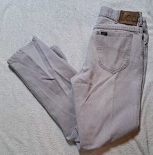 Vintage Lee USA Denim Jeans Gray Union Talon Zip 30x30 Men's Riders