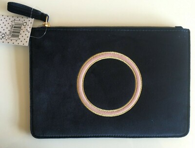 Marks Spencer Navy Make Up Bag with Embroidered Letter O UK