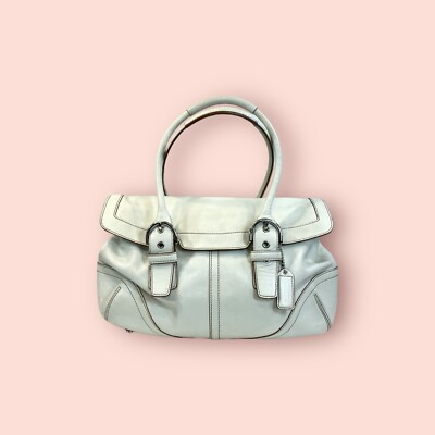 COACH Vintage Y2K Soho Hampton Designer Leather Flap Shoulder Bag