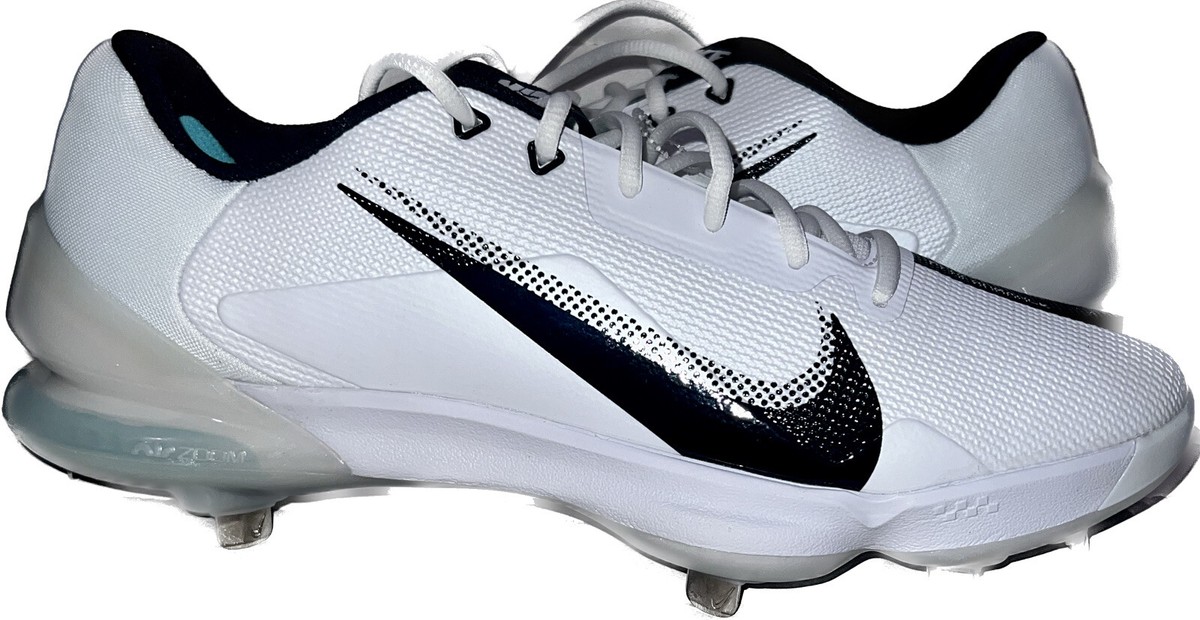 Nike Mens Force Zoom 7 Pro White Black Baseball Cleats Size  display picture 3