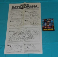 vtg Mego Micronauts BATTLE CRUISER INSTRUCTION SHEET INSTRUCTIONS & BROCHURE LOT
