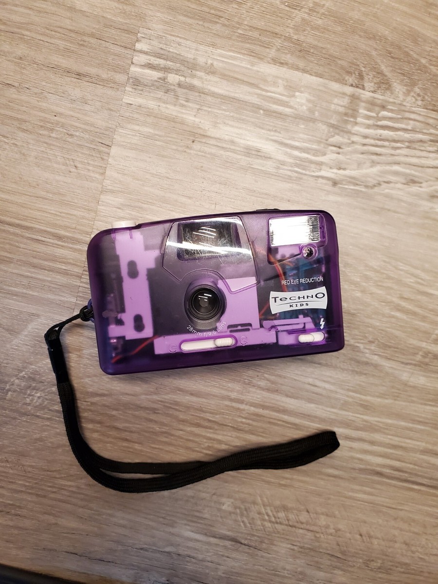 Techno Kids Vintage Translucent Purple 35mm Point And Shoot Film Camera