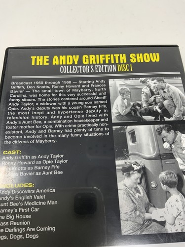 The Andy Griffith Collector Edition Disc 1 Dvd 8 Episodes - Picture 6 of 10