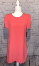 Vince Camuto Women's Size 12 Pink 1/2 Sleeve Bodycon Pencil Dress Back Zipper
