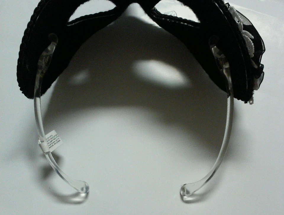 COLECCIÓN HUESOS MEDIA MÁSCARA ESQUELETO GÓTICO MUJER DISFRAZ ACCESORIO Foto 3 de 3