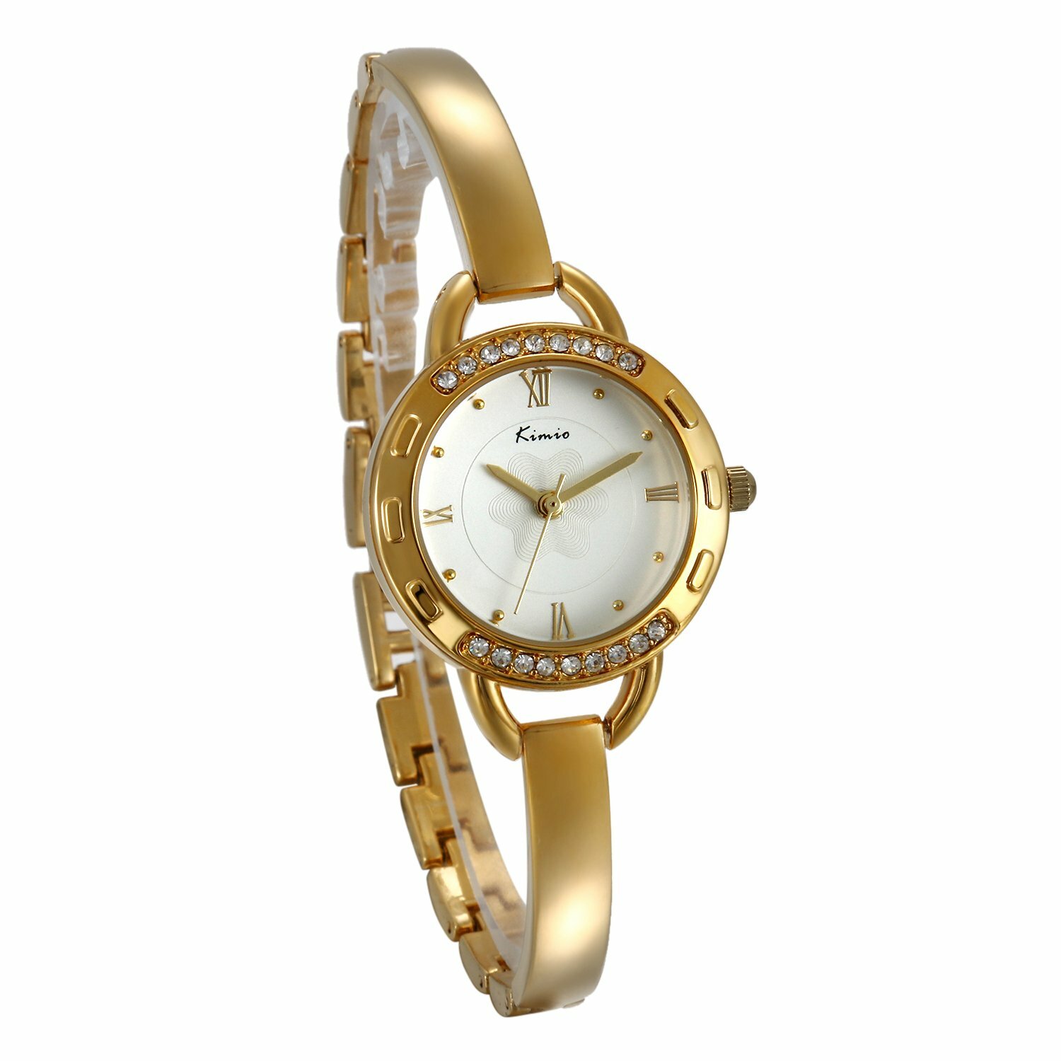 Ultra Thin Band Rhinstone Small Dial Analog Wrist Bracelet Watch Womens