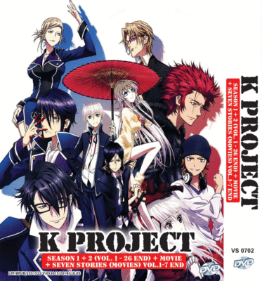 ANIME K PROJECT SEA 1-2 VOL.1-26 END + MOVIE + SEVEN STORIES DVD