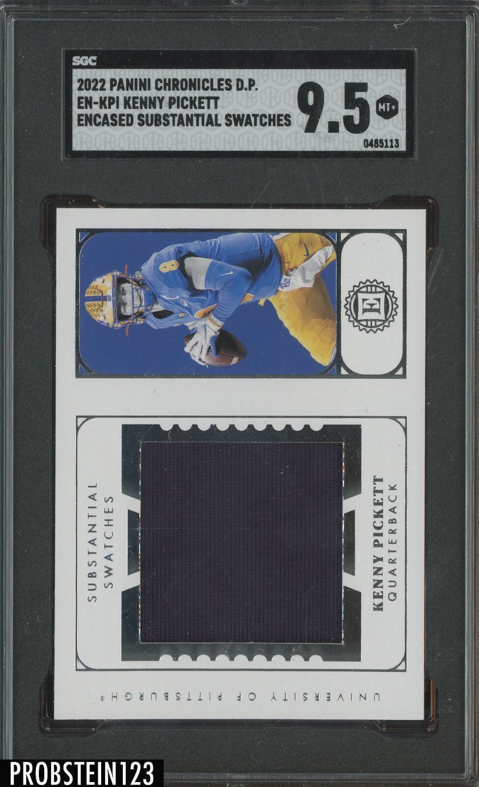 Desmond Ridder Panini Chronicles Draft Picks Encased Substantial Swatches #ENDRI Base