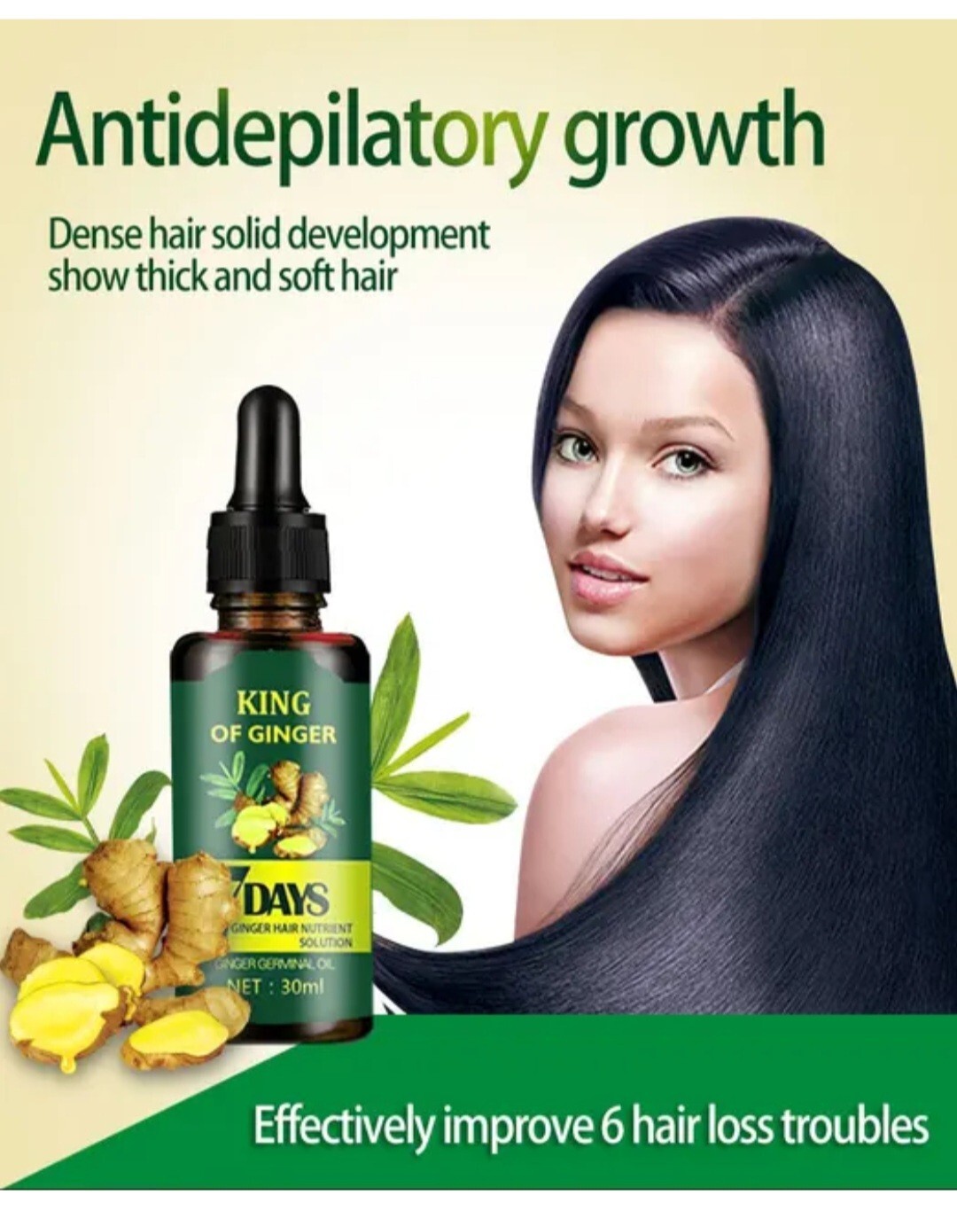 7 Days Herbal Hair Growth Serum Ginger Germinal Hair Regrowth Oil Serum 30ml UK eBay