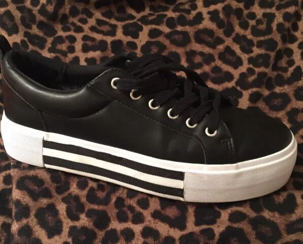 Striped platform sneakers sale