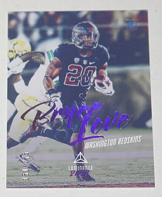 2019 Panini Luminance Football GOLD #147 - Bryce Love (RC) 151/275  Redskins