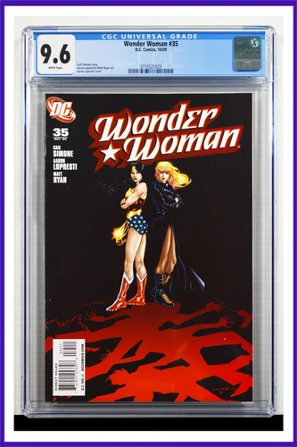 Wonder Woman #35 CGC Graded 9.6 DC October 2009 White Pages Comic Book.