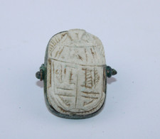 RARE ANCIENT EGYPTIAN ANTIQUE RINGROYAL KING SCARAB Old Egyptian Ring --EGYCOM