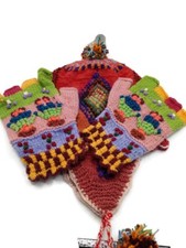 Chullo Andino Unisex Traditional Hand-Woven Multicolor Wool Hat