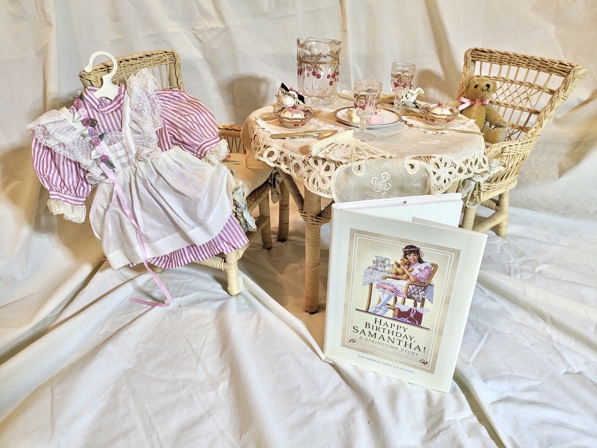 American Girl Samantha Birthday Party Set Victorian Lemonade MerryThought  Bear