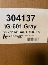 25 PACK HARDCAST Iron-Grip 601 304137 Premium Duct Sealant 11 oz Cartridge, Gray