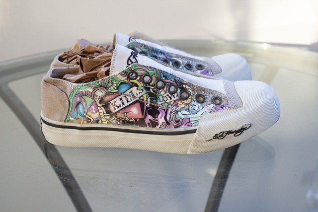 ed hardy slip on sneakers