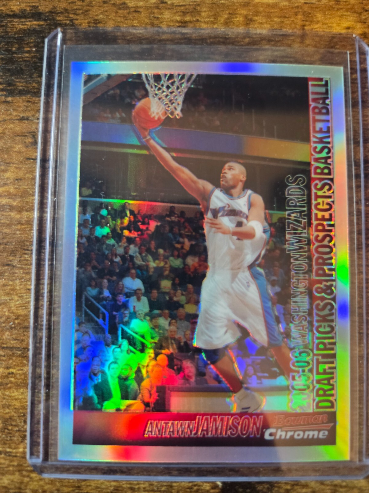 2005-06 Bowman Chrome Antawn Jamison Refractor 185/300 #57 Washington Wizards