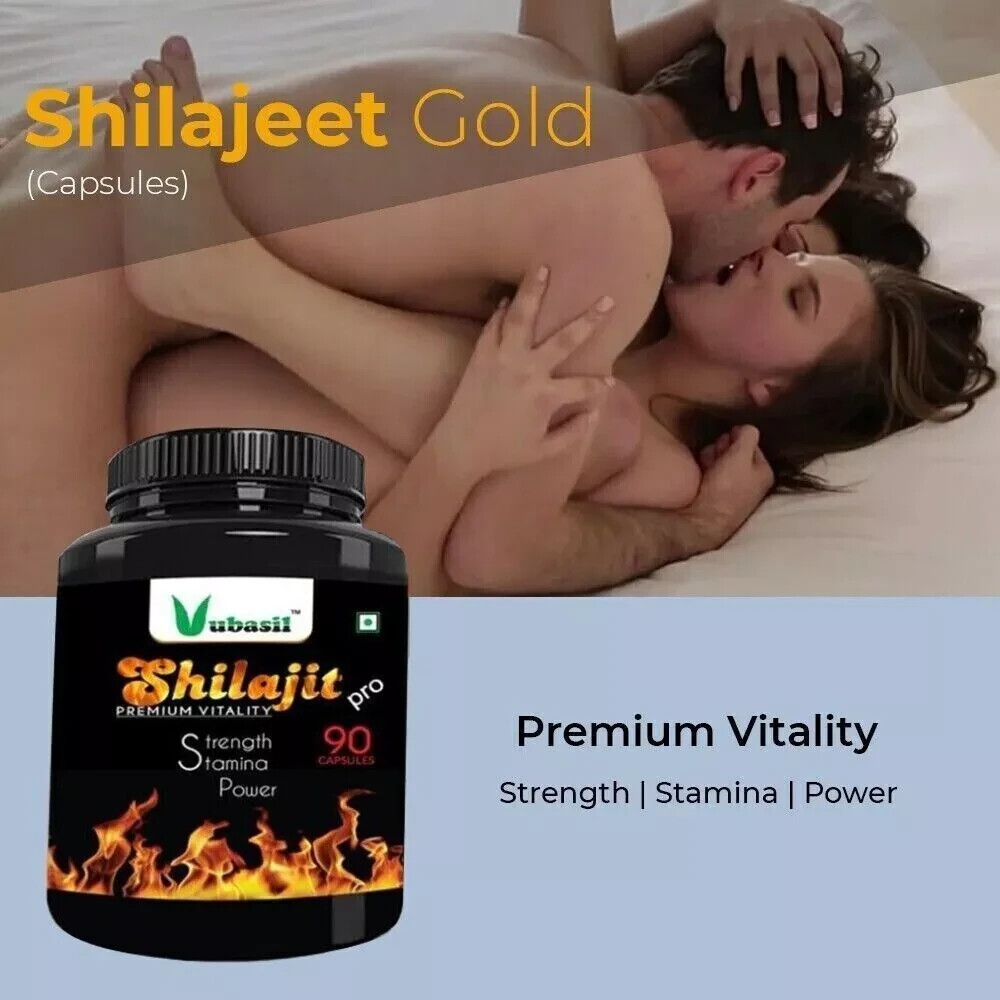 Shilajit Pro Safed Musli & Ashwagandha Extract 90 Caps each Bottle, (Pack of 1)