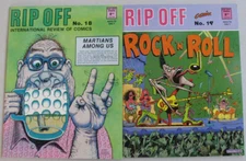 Rip Off Comix #18, #19  Rock'N'Roll, Martians Among Us  NM   US shipping only
