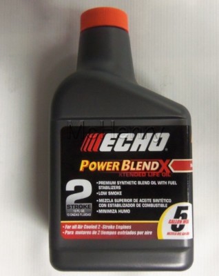Echo Oil Mix ECHO Power Blend 2-Cycle Oil - 12 Pack Of 12.8 Oz Bottles, Mix For 5 Gallons (Part 6450005) Echo Mix Oil 2 Cycle