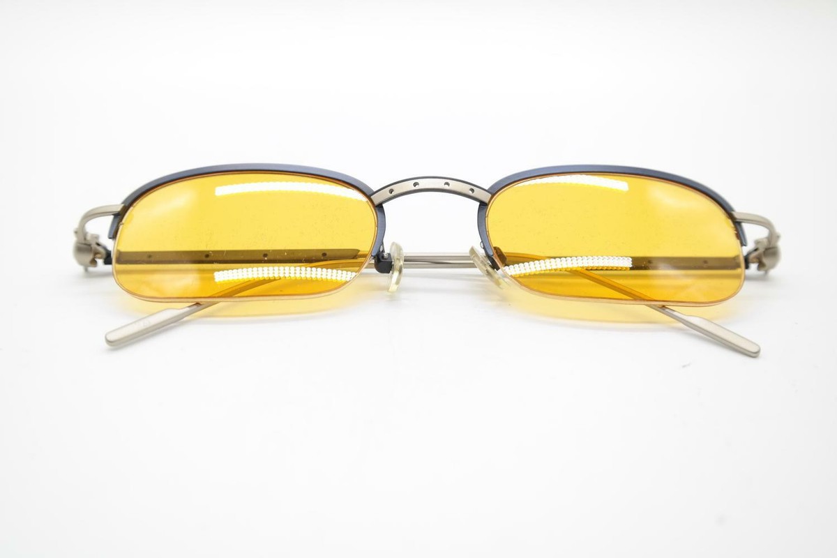 Lunettes De Soleil Vintage Aston Martin AM S14 Grises Et Noires Sans Monture NOS