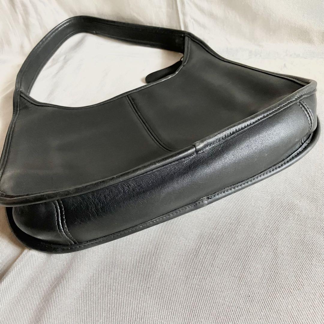 COACH Ergo Zip Hobo Leather Shoulder Bag 9025 Vintage Black