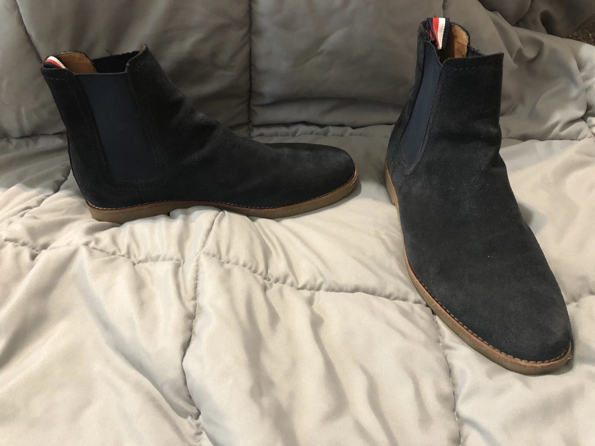 Tommy Navy Suede Crane Chelsea Boots Excellent 9.5 Mens | eBay