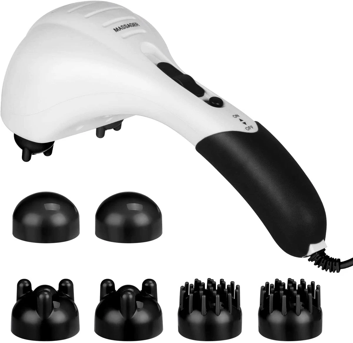VIKTOR JURGEN Handheld Back Massager Double Head Electric Full